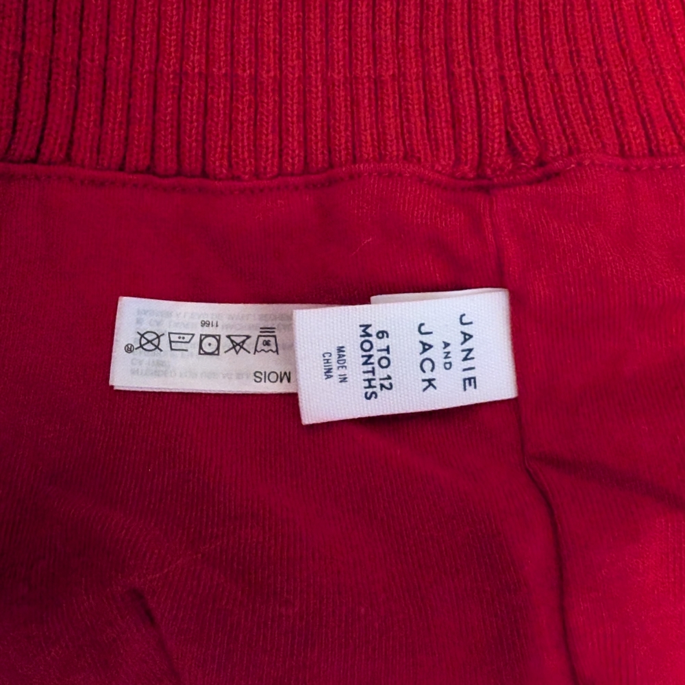 3 For $24 Janie and Jack Vibrant Red Baby Knit Set - Picture 9 of 10